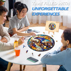 Stained Glass Dragon-2 Wooden Jigsaw Puzzle