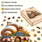 Christmas Bakery Wooden Jigsaw Puzzle