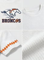 Men's Denver Broncos Football Running Horse Printed T-shirt