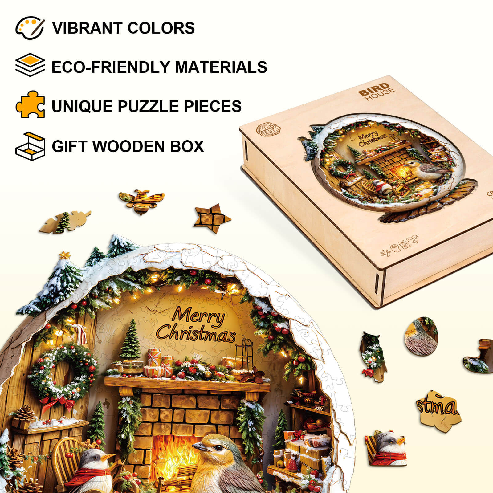 Bird House Wooden Jigsaw Puzzle