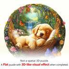 Sleeping puppy Wooden Jigsaw Puzzle