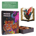 Dragon on the page Wooden Jigsaw Puzzle