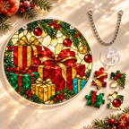 Christmas Acrylic Jigsaw Puzzle Suncatcher - Gift Corner