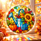 Tanksgiving Acrylic Jigsaw Puzzle Suncatcher - Harvest Bouquet