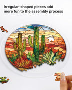 Sunset Cactus Light Suncatcher-Acrylic Window Art