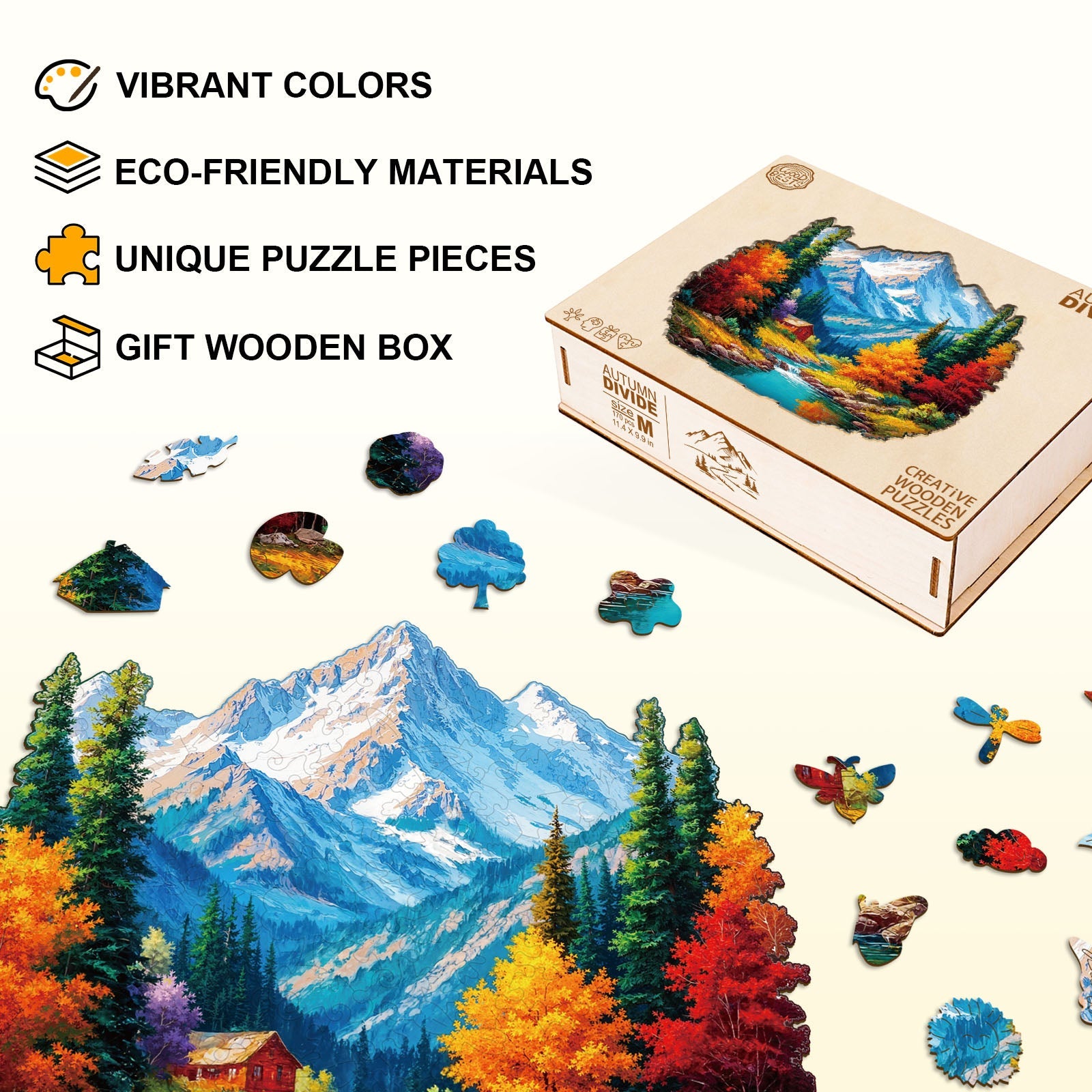 Autumn Divide Wooden Jigsaw Puzzle