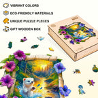 Forest Bear Wooden Jigsaw Puzzle