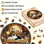 Whiskers Library-2  Wooden Jigsaw Puzzle