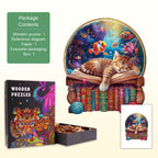 kitten dream Wooden Jigsaw Puzzle