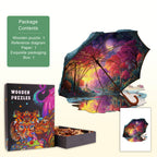 Umbrella Fantasy Wooden Jigsaw Puzzle