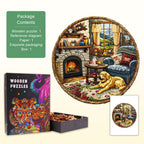 Knitted Room Wooden Jigsaw Puzzle