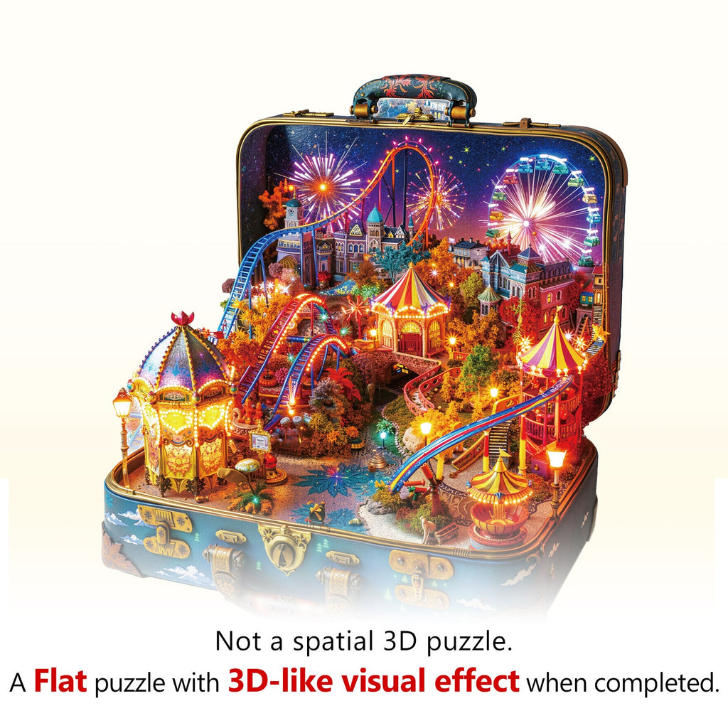Neon Playground Wooden Jigsaw Puzzle