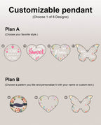 Acrylic Jigsaw Puzzle Suncatcher - Neon Petal Heart