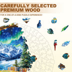 Silent Aurora Wooden Jigsaw Puzzle