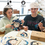 Killer Whale – DIY Wooden Clock, 3D Puzzle Craft Kit