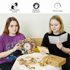 Hummingbird– DIY Wooden Clock, 3D Puzzle Craft Kit