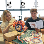 Flame Dragon– DIY Wooden Clock, 3D Puzzle Craft Kit