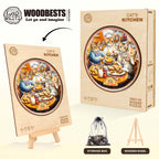 Cat's Kitchen Wooden Jigsaw Puzzle