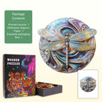 Laser Dragonfly Wooden Jigsaw Puzzle