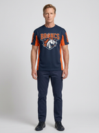 Men's Denver Football Fan Broncs Horse Logo Printed T-shirt