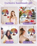5D DIY Diamond Painting Suncatcher Kit - Rainbow Tree of Life