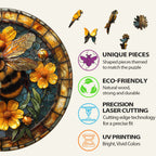 Leisurely Bee Wooden Jigsaw Puzzle