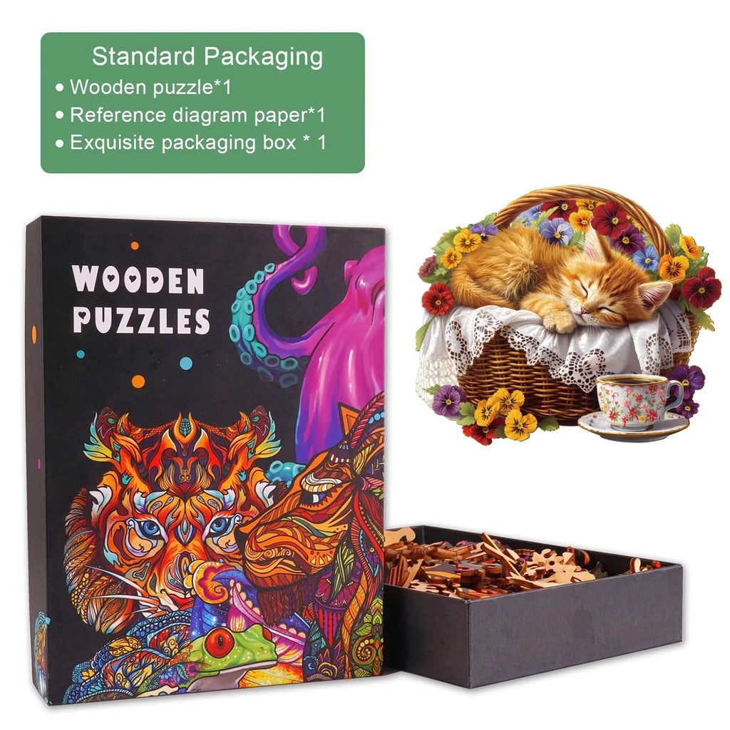 Cat’s Rest Wooden Jigsaw Puzzle