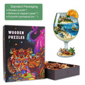 Blue Holiday Wooden Jigsaw Puzzle