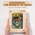 Owl Beneath The Light Wooden Jigsaw Puzzle