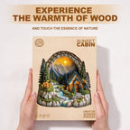 Sunset Cabin Wooden Jigsaw Puzzle