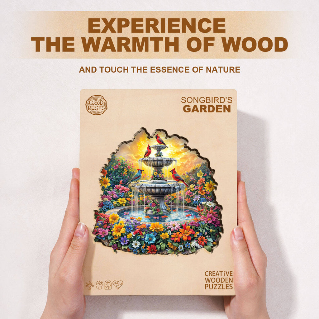 Songbird’s Garden Wooden Jigsaw Puzzle