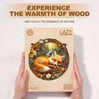 Lazy little fox Wooden Jigsaw Puzzle