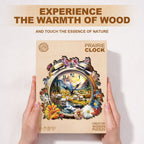 Prairie Clock Wooden Jigsaw Puzzle