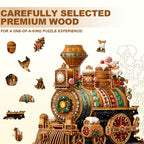 Christmas Mechanical Train-2 Wooden Jigsaw Puzzle