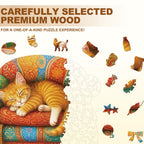 Kitten sofa Wooden Jigsaw Puzzle