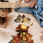 Christmas Clock Tower-2 Wooden Jigsaw Puzzle