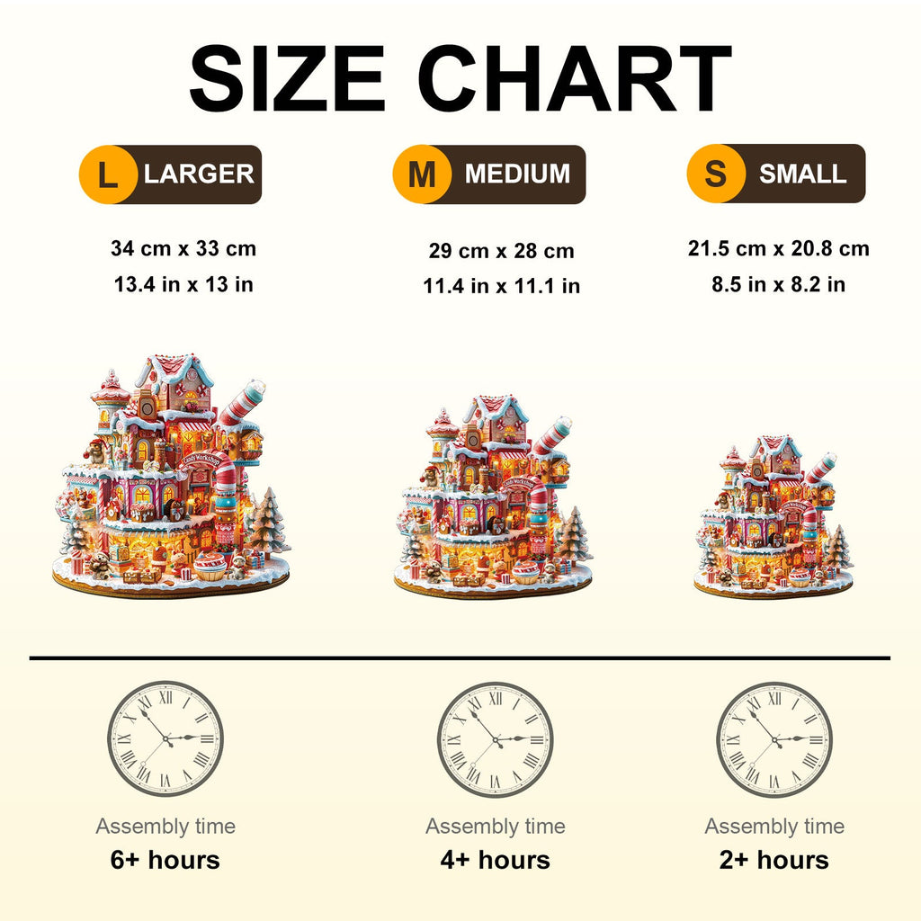 Candy Workshop Wooden Jigsaw Puzzle