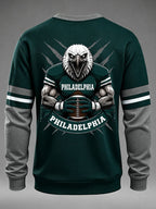 Men'S Football Printed Waffle T-Shirt