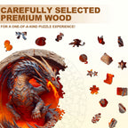 Elements Fire Dragon Wooden Jigsaw Puzzle