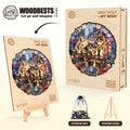 Gray wolf —My wish Wooden Jigsaw Puzzle