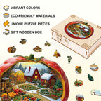 Tomato Winter Farm Wooden Jigsaw Puzzle