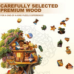Elf Tree House Wooden Jigsaw Puzzle