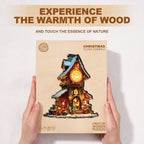 Christmas Clock Tower-2 Wooden Jigsaw Puzzle