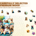 Garden Puppy Wooden Jigsaw Puzzle