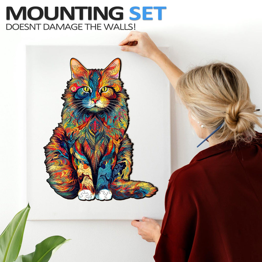 Maine Coon Wooden Jigsaw Puzzle