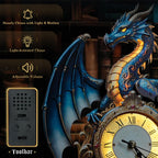 Blue Dragon – Hourly Chime DIY Wooden Clock, 3D Puzzle Craft Kit