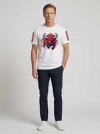 Men's Houston Texans Football Bull Graphic Printed T-shirt