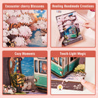 Sakura Rendezvous – DIY Wooden Painting, 3D Puzzle Craft Kit