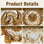 Pegasus – DIY Wooden Clock, 3D Puzzle Craft Kit