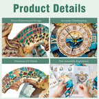 Sea turtles– DIY Wooden Clock, 3D Puzzle Craft Kit